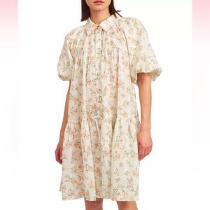 En saison Haley Balloon-Sleeve Dress